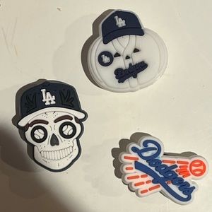 Los Angeles Dodgers Croc Charm Bundle (3)